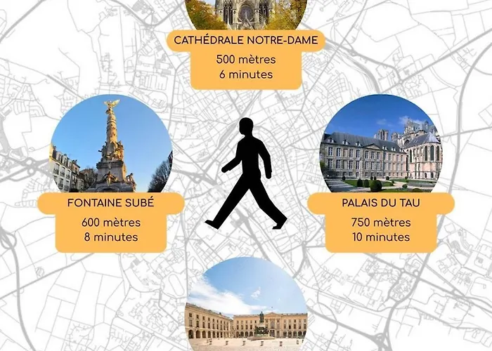 Reves & Bulles - Hyper Centre - Cathedrale Реймс